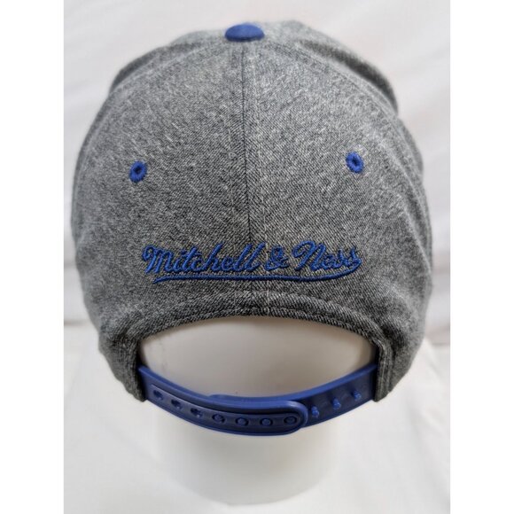 Mitchell & Ness Detroit Pistons NBA Heathered Gray Snapback Cap Adjustable - Picture 2 of 13